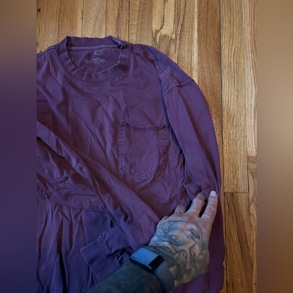 Women’s heavy long sleeve plum pocket shirt XL - Picture 3 of 5